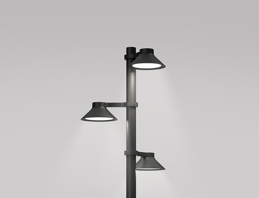 View of multiple configurations for Ellington luminaires