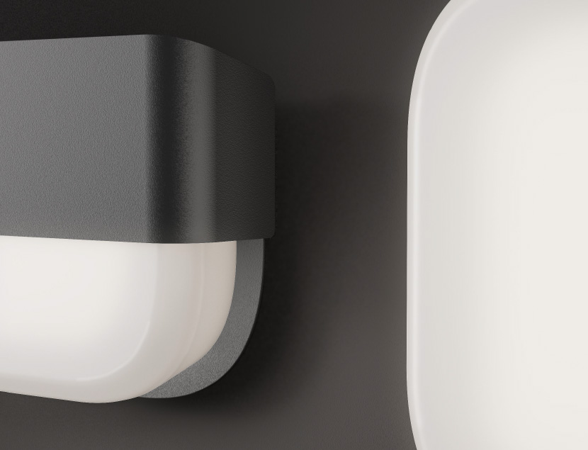 Close up of 2 Jaki fixtures